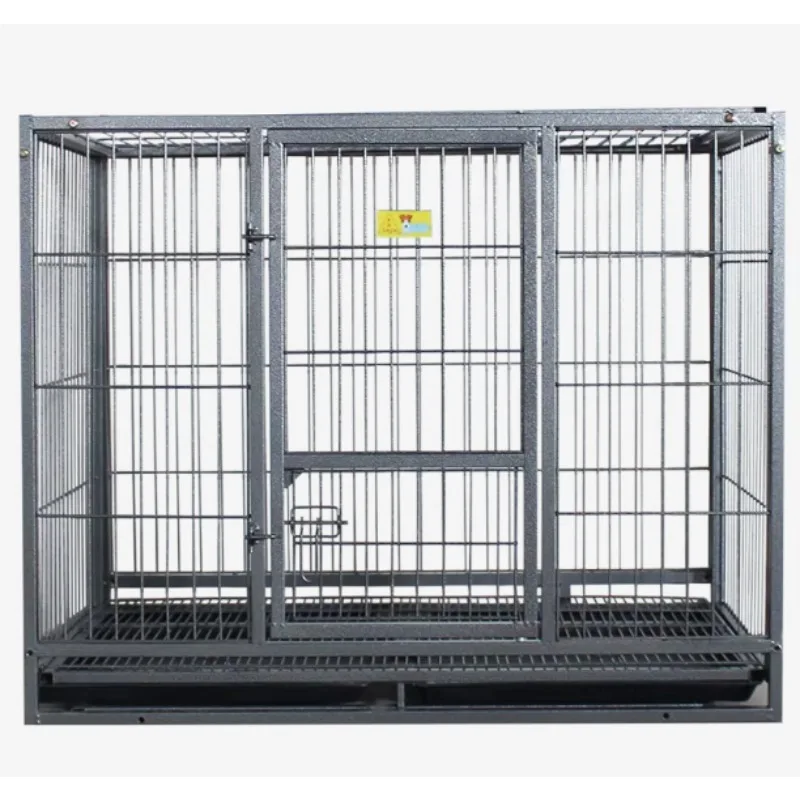 

Large Pet Heavy Duty Stainless Steel Dog Cage with Movable Waterproof Plastic Tray Outdoor Anti-Rust Animal Cage