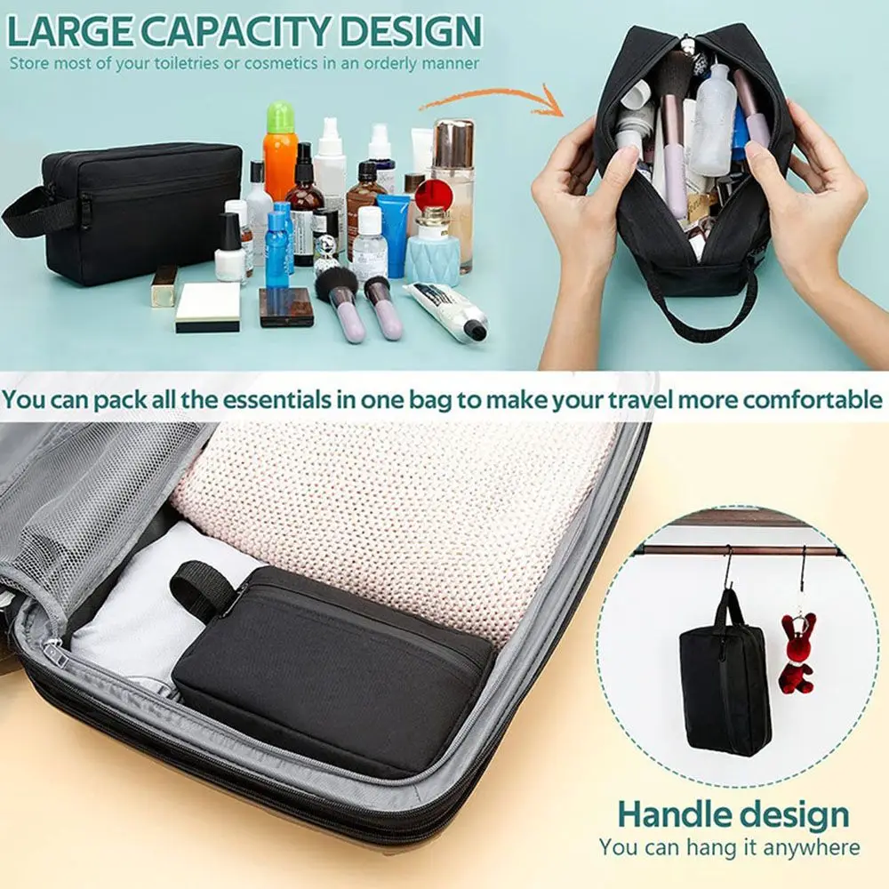 For Man Women Electronic Digital Canvas Dust-proof Cosmetic Bags Makeup Necessities Case Storage Pouch Wash Handbag