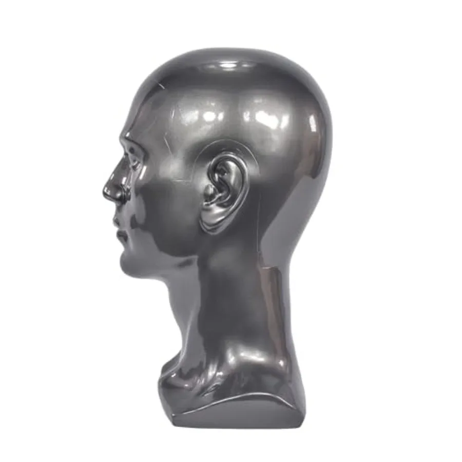 Mannelijke Mannequin Hoofd Professionele Oefenpop Hoofd voor Display Pruiken Hoeden Hoofdtelefoon Masker Zonnebril Sieraden en Scravat Display Stand