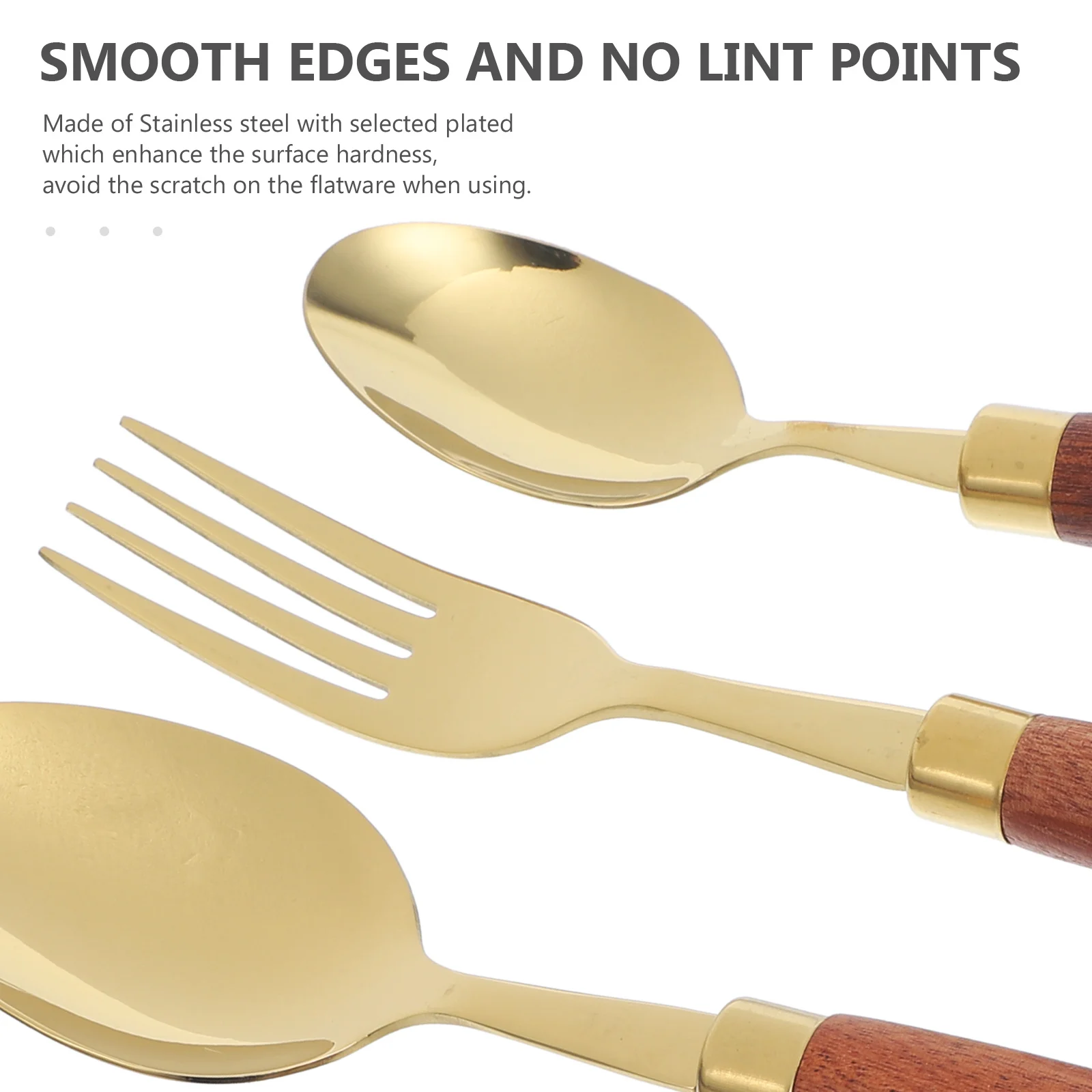 

1Set Portable Fork Spoon Cutter Kit Exquisite Stainless Steel Dinnerware Set Comfortable Grip for Home Restaurant Hotel Use