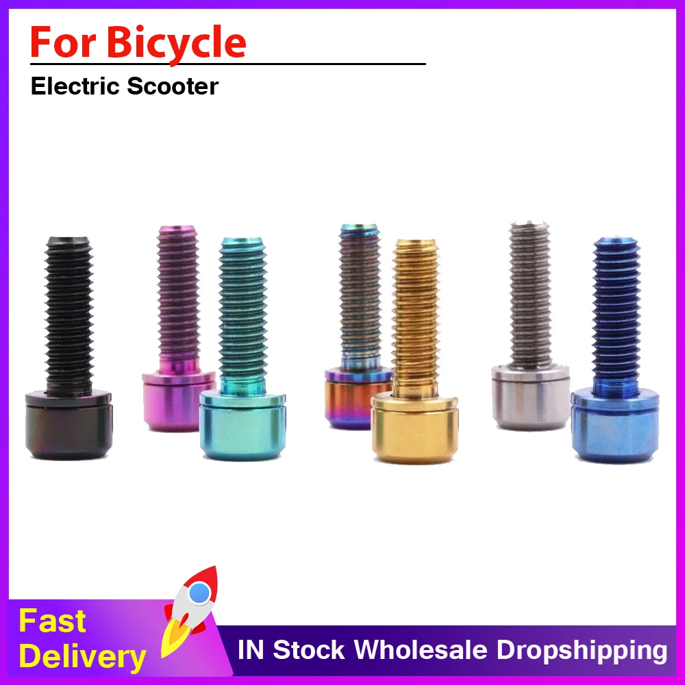 

1/2PCS M5*14mm Titanium Alloy Brake Handle Bolts MTB Mountain Bicycle Derailleur Lever Screws Cycling Bolts Parts