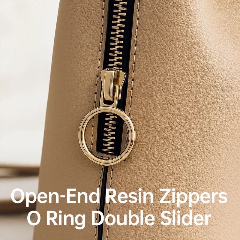 

5#8# 60-100cm Open-End Resin Zippers O Ring Double Slider Jacket Down Luggage Closure Zipper Repair Kits DIY Sewing Accessories