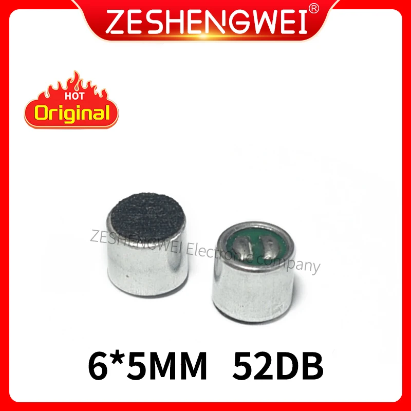10PCS 6*5MM Electret Microphone Condenser Pickup Microphone 52DB MIC Pin No Microphone 52DB Microphones