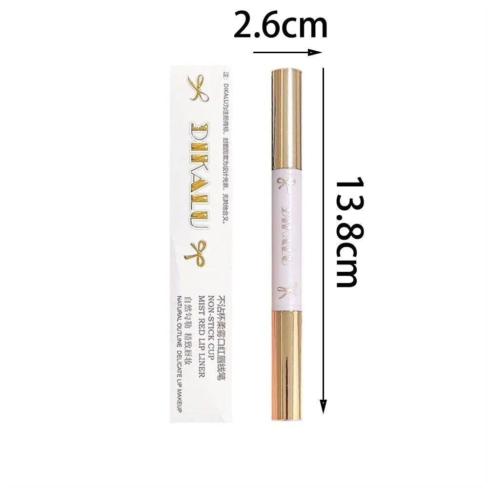 New Double-ended Lip Liner Moisturizing Non-transferable Soft Matte Lipstick Waterproof Lipsk Makeup Tool