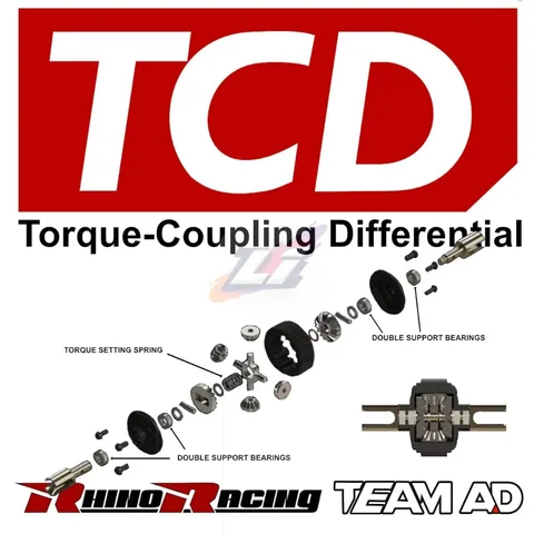 RHINO RACING TEAM AD TCD RA-2608 LSDキット RHINO RACING& TEAM AD TCD 1/10RC Torque Coupling Diff LSD RA-2608