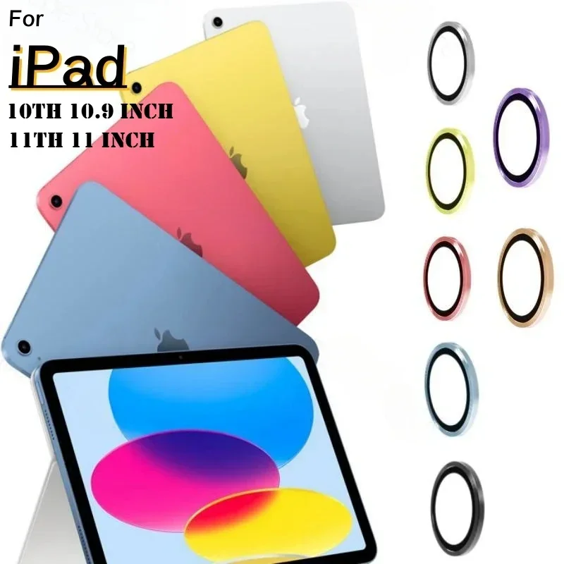 واقي عدسة ملون ثلاثي الأبعاد من الزجاج المقسى لجهاز Apple IPad 11th Gen (A16) 2025 10th 10.9 2022 Air 5 4 Mini 7 6 HD غطاء كاميرا #1