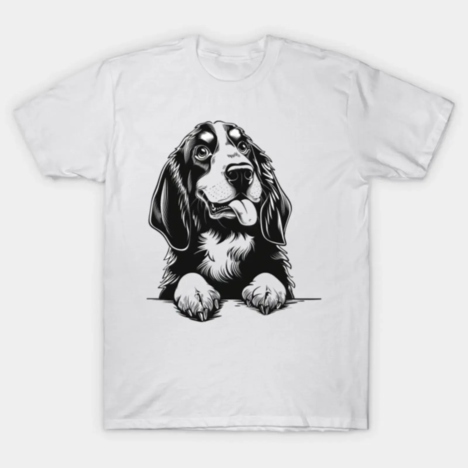 basset griffon T Shirt vintage Washed graphic Stylish Unisex Casual Stretched Comfortable Breathable designer clothes