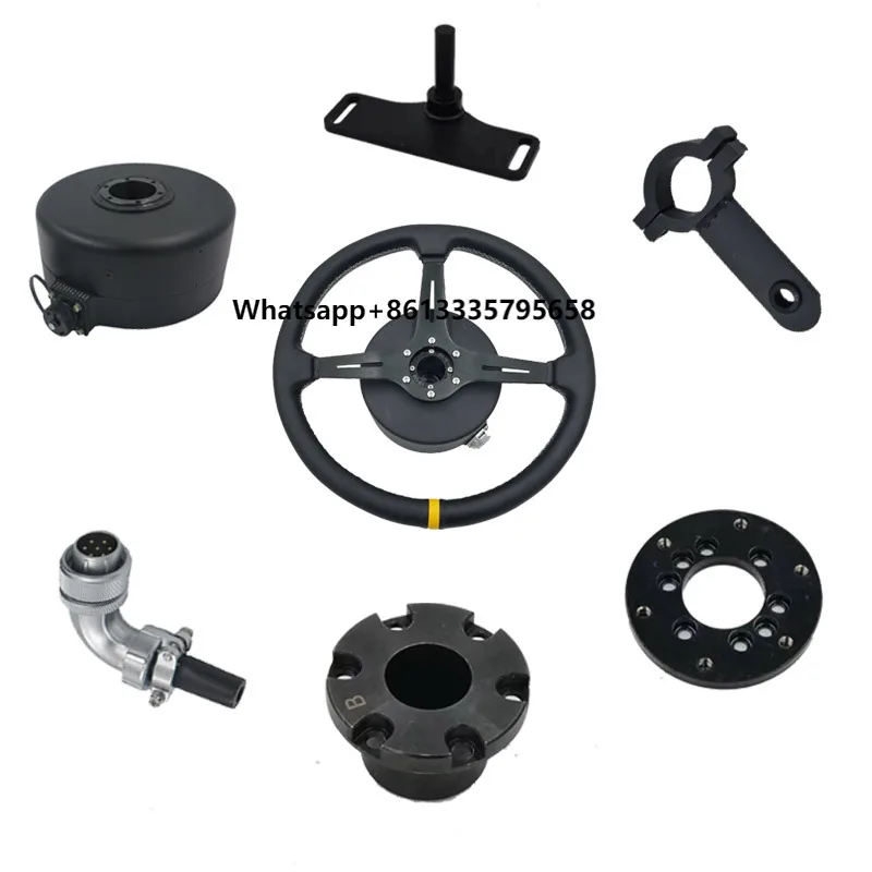 

Agrimotor Steering Wheel Gear Motor 12v 50w 13N.m Direct Drive Torque Motor Low Speed 80rpm to 100rpm with Built in Driver