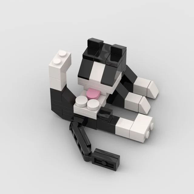 Animal Series 62Pcs MOC Bricks Cat Figires DIY Building Blocks Kids Education Toys For Children Birthday Gift 2