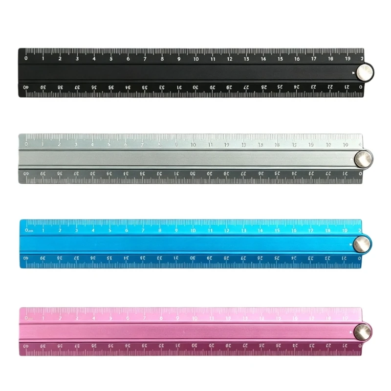 Pivoting Metal Ruler for Angled Layout and Craft Positioning Top Sale