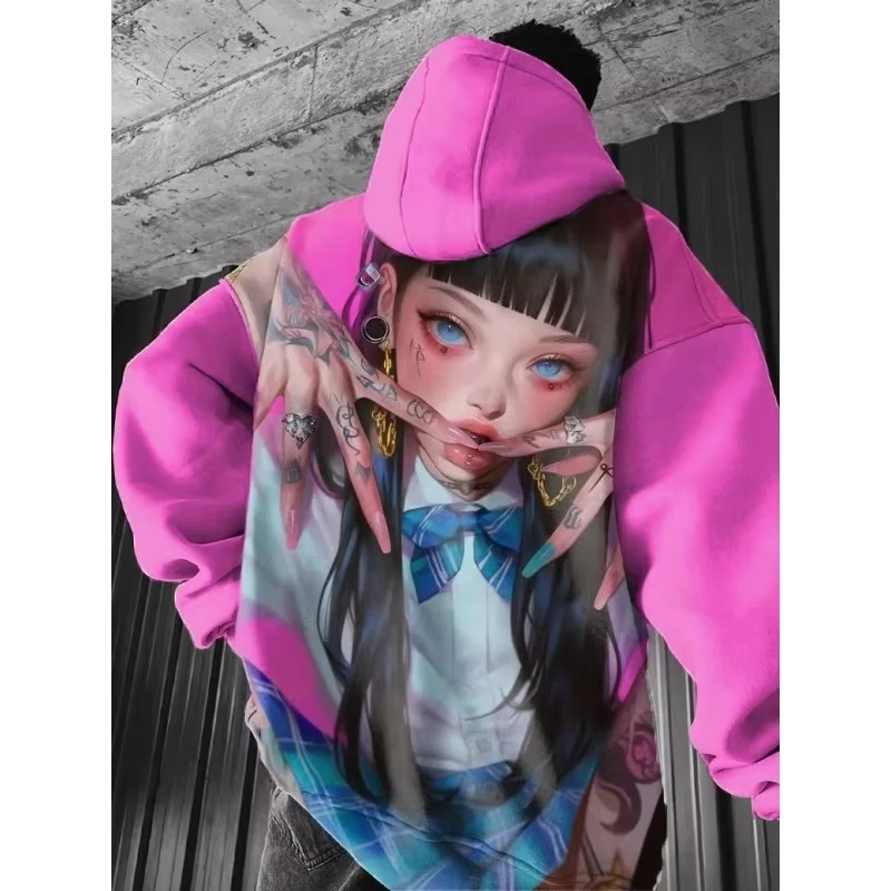Japanese Anime 3d Print Hoodie Men Women Fashion Sexy Samurai Tracksuit Casual Hoodie Sweatshirt Autumn Winter Clothes Y2k Coat