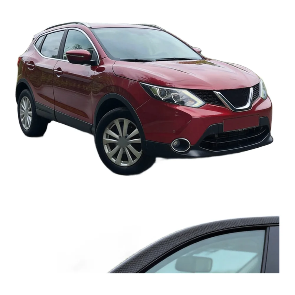 Car Front Wiper Side Deflector Extension Cover Trim for Nissan Qashqai J10 Chassis 2008-2015 Replacement Part ABS Construction