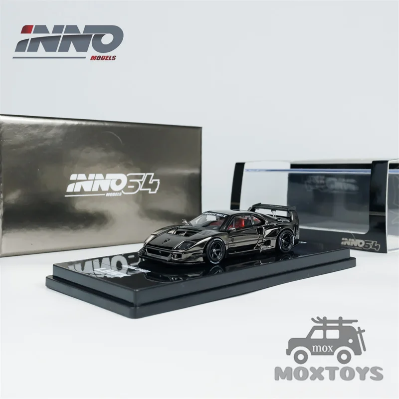

INNO 1:64 LBWK F40 Хромированная черная литая модель автомобиля