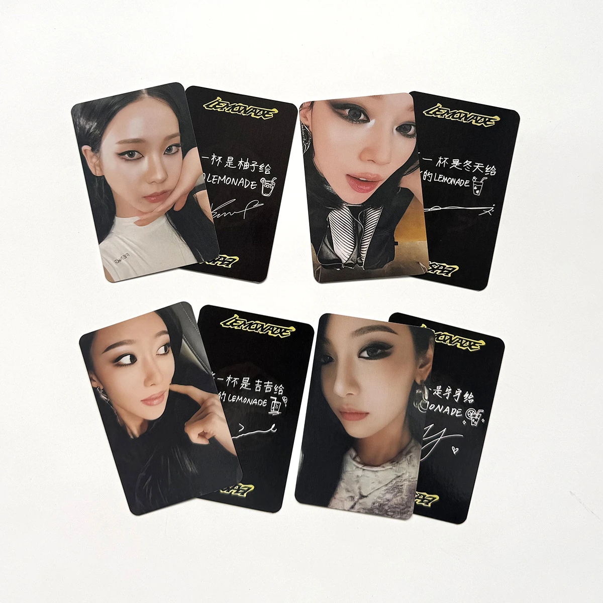 2026 Neue 4 beliebte Girlgroup AESPA LEMONADE Neues Album Flash-Fotokarten-Sammlung LOMO-Karten Dekoration K-Pop Spielzeug Geschenk – Detail 5