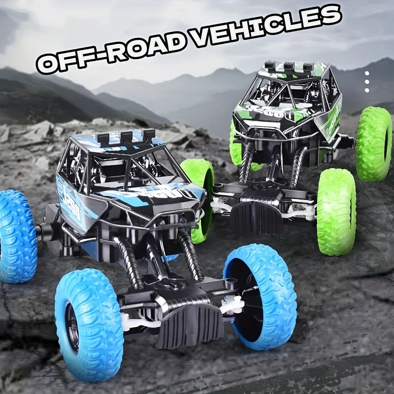 Remote-controlled off-road climbing car, high-speed charging light toy model car as a Christmas gift