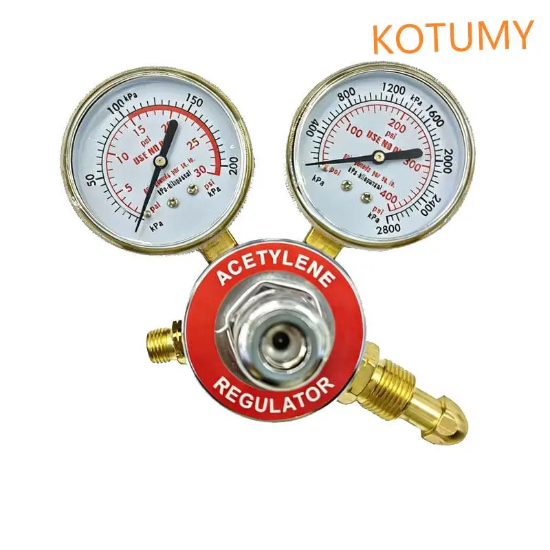 American Type Portable Oxy Acetylene Cutting Torch Kit, Oxygen Acetylene Regulator Gauge Welding Cutting Tool Set with Storage C