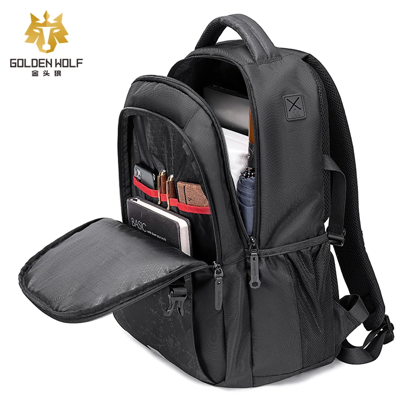 Imagem -02 - Bolsa Masculina para Laptop Arctic Hunter Mochila Usb Inteligente Mochila para Escola e Viagens Marca Coreana Nova 2023