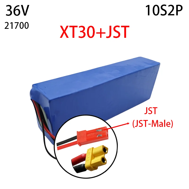 110S2P 36V 30Ah compatibel met motorfiets elektrische fiets 21700 5C Power oplaadbare lithiumbatterij voor scooters BMS1