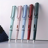 3pcs Pen Set with 20 Replaceable Ink Sacs-EF 0.38mm, 7 Colors-Perfect for Calligraphy and Positive Posture Practice!