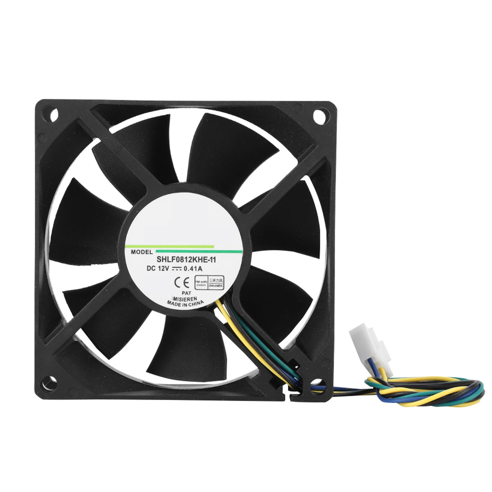 

Эффективный DC12V 0,41A 8CM 4-контактный ШИМ-контроль с контролем температуры, охлаждающий вентилятор для корпуса, универсальный стабильный производительность, простая установка