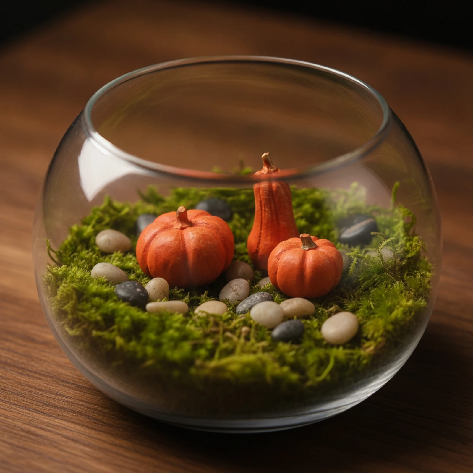 3 Pieces Miniature Pumpkins Tiny Pumpkin Ornaments Vase Filler Orange Miniatures Thanksgiving for Hobbyists, Terrariums