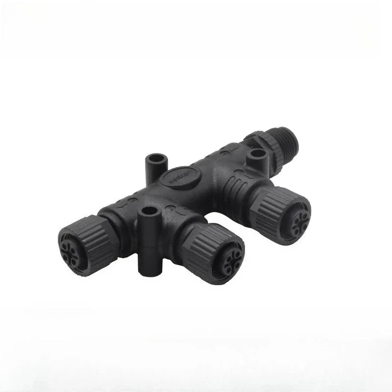 Outdoor NMEA2000 5Pin T-type Connector M12 3 4 5 6 7 8 Port Ships Connector for Marine Yacht Use 4A 250V Plug IP68 Waterproof