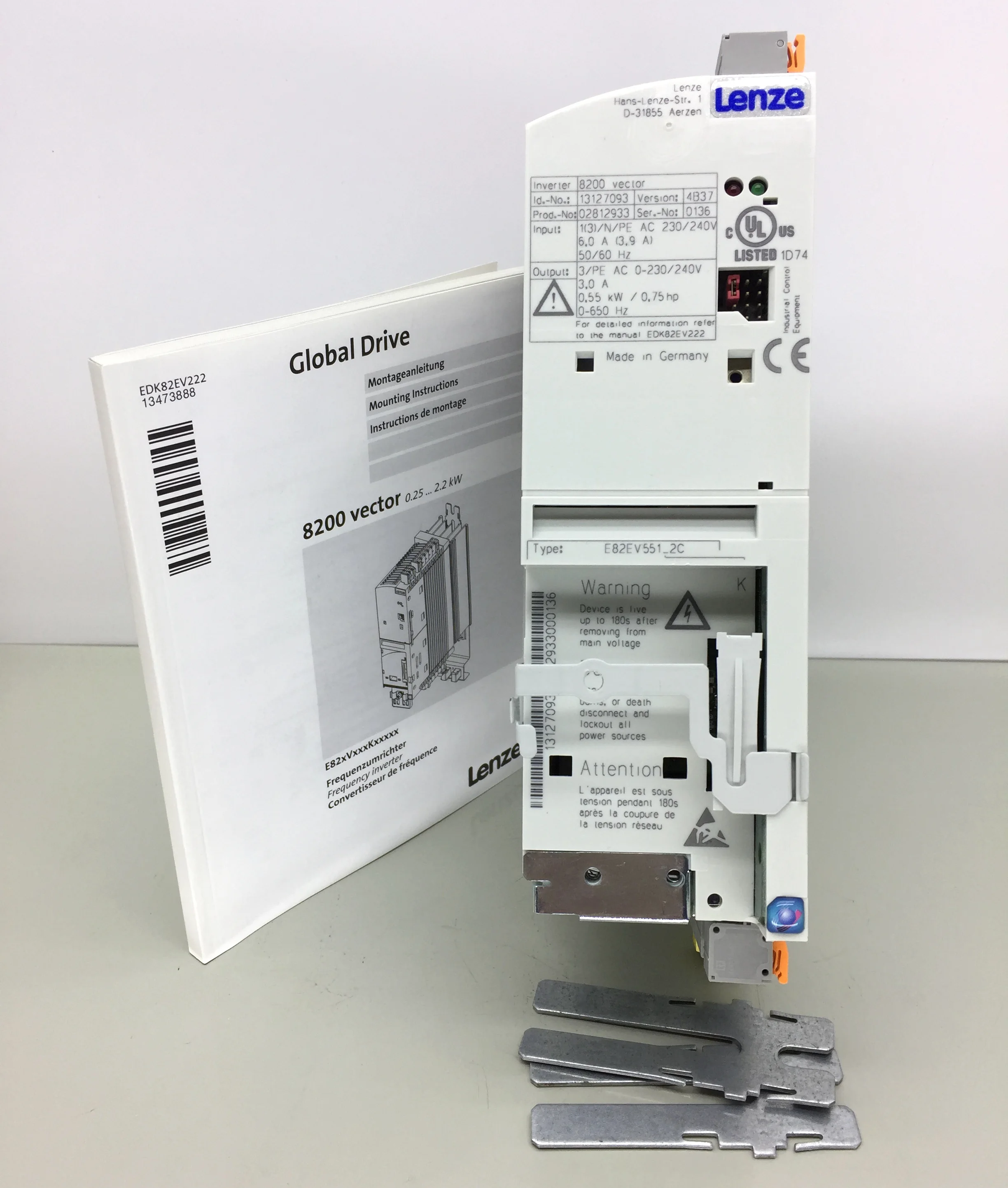 

Оригинальный преобразователь частоты Lenze 550 Вт 220 В/380 В E82EV551K2C E82EV551K4C