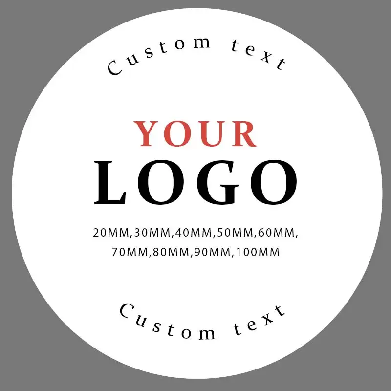 1-768pcs Custom Stickers Round, Personalized Text & Image Labels for Friends, Handmade Decor, Gift Pouch & Memento Accents