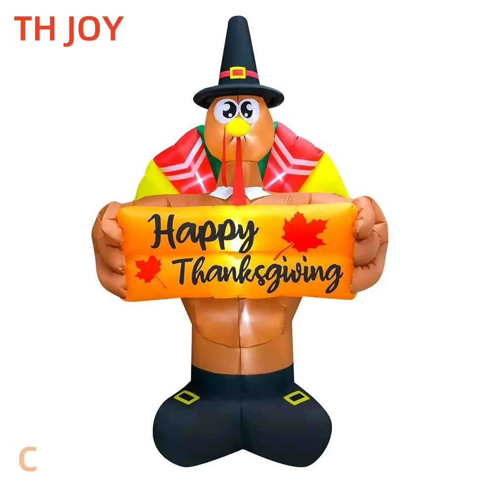 

Fast air shipping to door, Advertising Inflatables Turkey Inflatables Balloon Mascot With LED and Blower