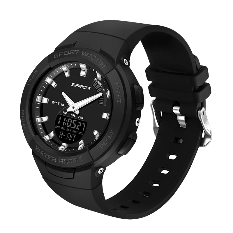 Fashion Sanda Top Brnad New Luxury Women Sport Watch Military Waterproof Multifunctional Led Digital Quartz Relogio Feminino