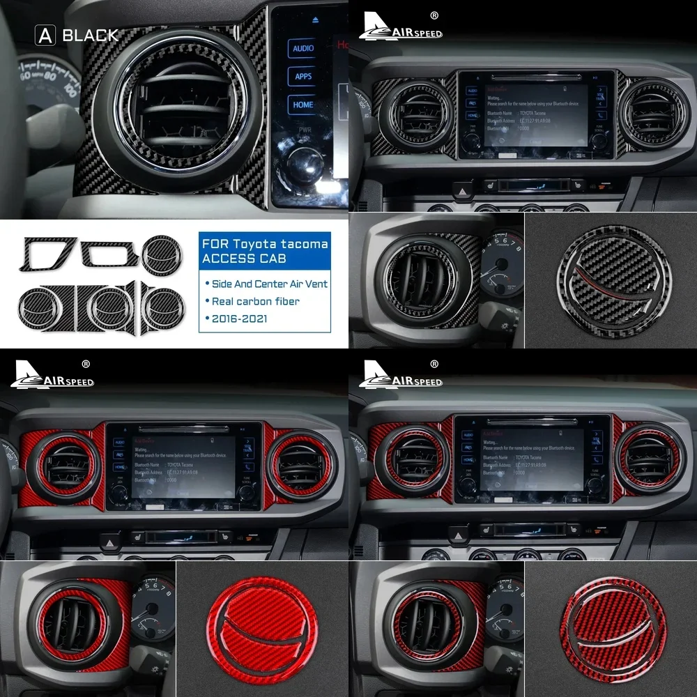 

Накладка из карбона на центральный воздуховод для Toyota Tacoma 2016-2023 гг.