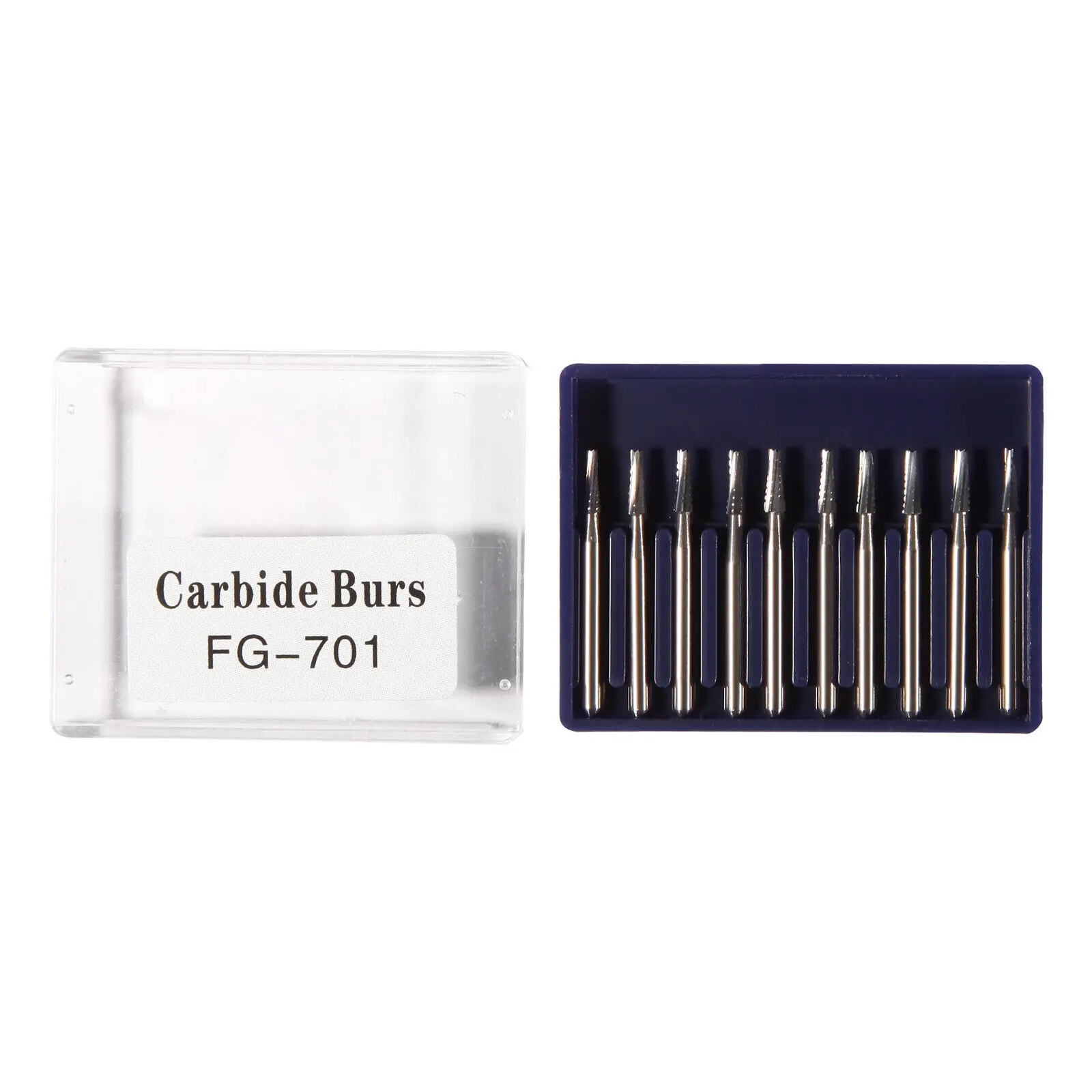 Broca De Aço De Tungstênio De Carboneto Dental, Ferramentas De Dentista, Handpiece De Alta Velocidade, FG #701, 10Pcs