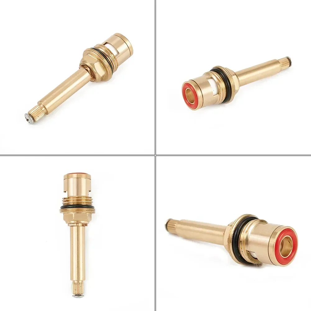 

1pc Shower Bath Tap Valve Cartridge Quarter Turn Flow Long Tall Stem Insert 20 1/2" Bronze Hot Water Valve Core accessories