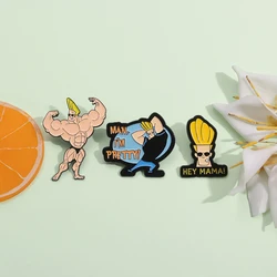 Cartoon Anime Character Enamel Pins Funny Cool Role Metal Brooches Accessories Backpack Hat Lapel Badge Gift for Kids Friends