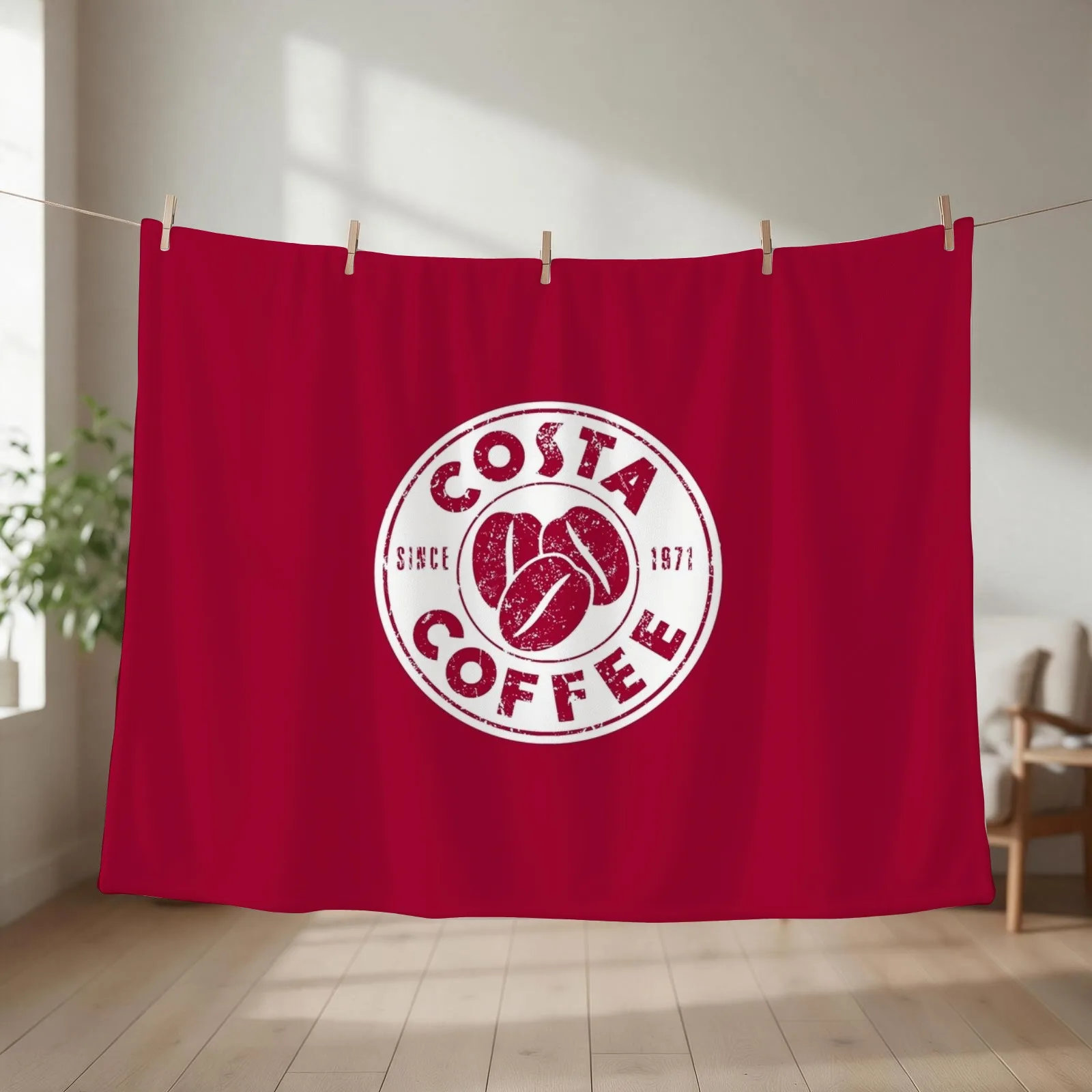 Costa UK Coffee Chain Logo design Throw Blanket Beautifuls Bed covers Warm christmas decoration Blankets