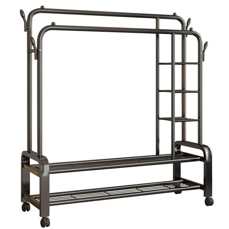 Simple drying rack floor-to-ceiling household bedroom hanging clothes dormitory indoor balcony drying rack folding