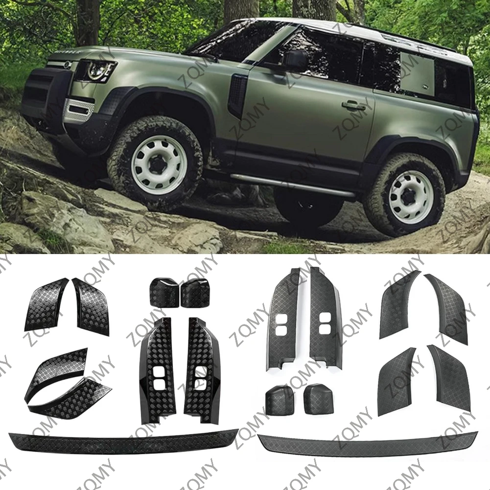 

9pcs Car Side Moulding Body Kits Accessories For Land Rover Defender 90 110 130 2020 2021 2022 2023 2024