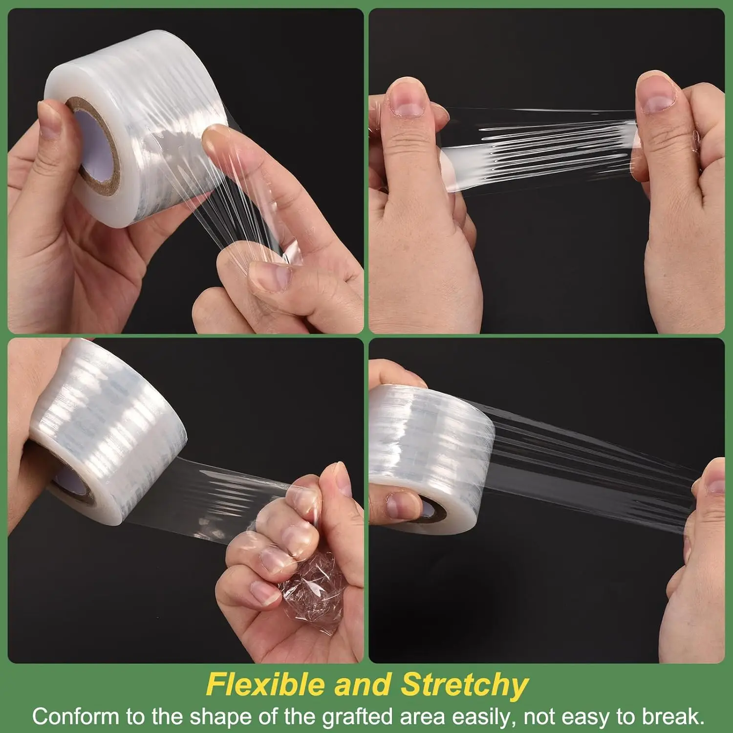 200 متر بولي ايثيلين تطعيم الشريط فيلم ذاتية اللصق لشجرة الفاكهة الحضانة النباتات الشتلات الكرمة زهور الطماطم تطعيم لوازم تمتد #2