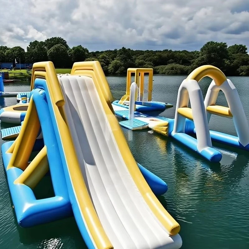 Floating Water Aqua Park Games - đánh giá và giá Water Slide Inflatable