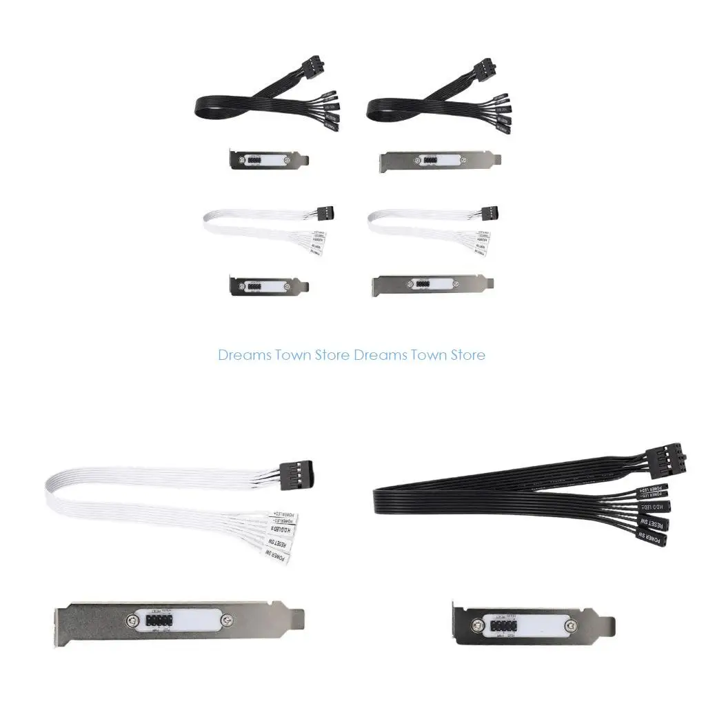 

HX6A Computer Case External Power Button 50cm Cable Durability Plastic Metal Construction For Servers Racks Wall Mounted Systems