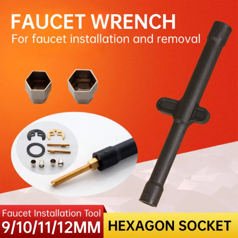 1~5PCS Faucet Accessories Double End Mounting Parts Opposite Screwdriver Fixing Hexagonal Sleeve Socket Wrench Remove Tool 9 10