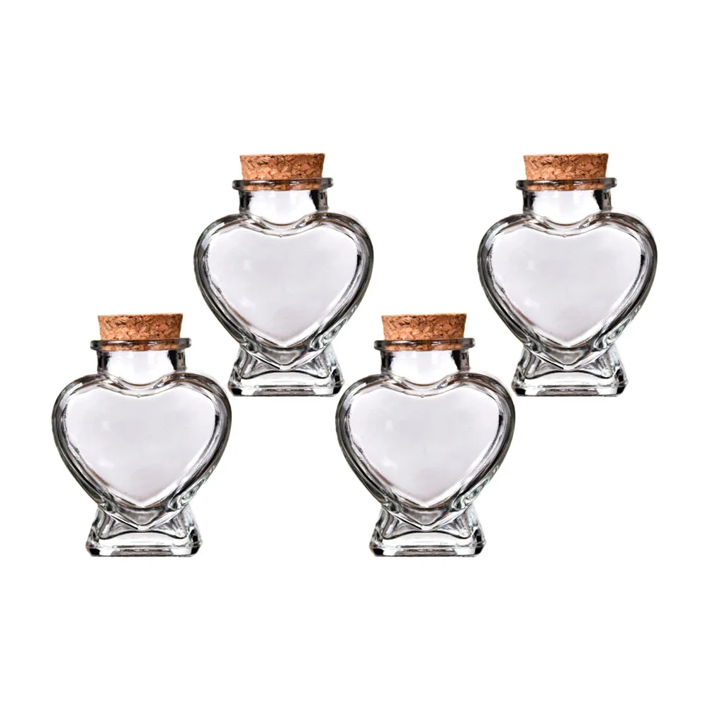 4 Pcs Creative Bottle Sand-filled Bottles Wishing Adornment DIY Drift Easy to Use Gift Wooden Glass Essential Oil Storage