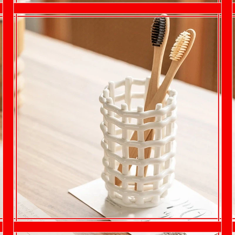 Ceramic Toothbrush Holder Creative Simple Toothpaste Holder Home Bathroom Toothbrush Storage Cup Toothbrush Storage Container