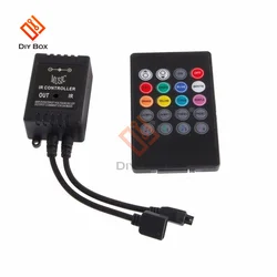 20 Keys Music Voice Sensor Controller Sound IR Remote Control Practical Home Party RGB 3528 5050 LED Strip light RGB Controllers