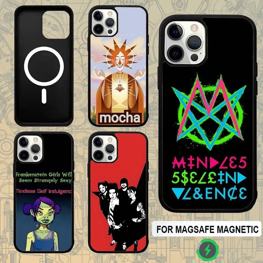 

Mindless Self Indulgence For Magsafe Wireless Charger Case For iPhone 15,16,17,13,14,11,12,Pro,Max,Plus,E,Air,Mini Protection