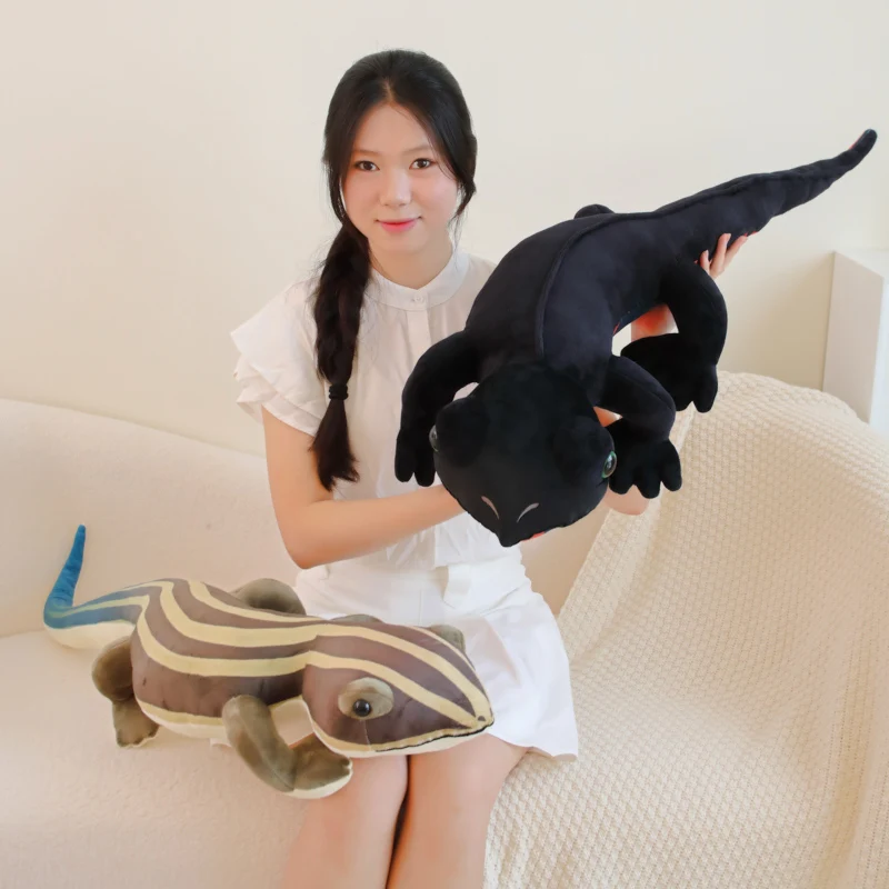 Novos estilos adorável lagarto de pelúcia brinquedos vida real répteis lagarto bonecas animais de pelúcia modelo decoração presentes de aniversário para meninos meninas