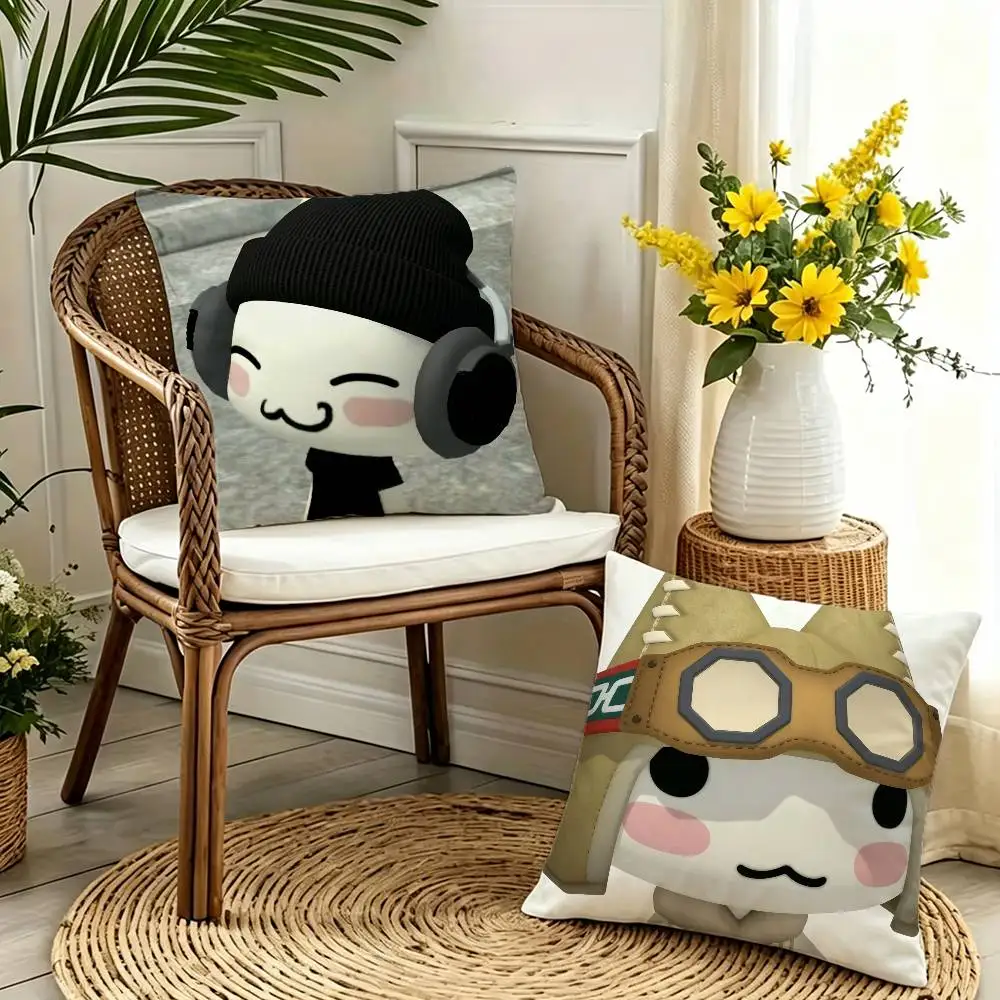 

Inoue Toro Pins Cute Cartoon Double-sided print Pillow Case Pattern Printed Pillowcase For Living Room Sofa Cushion Cover