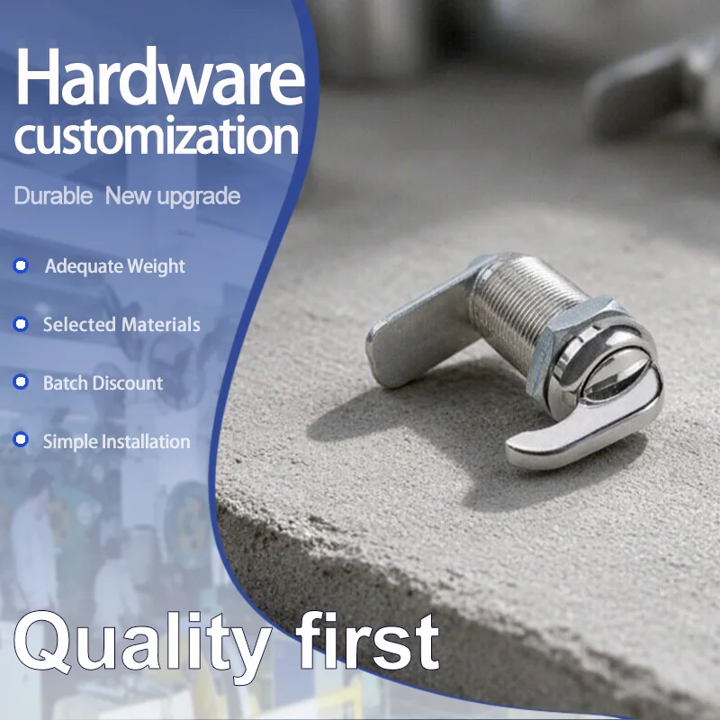 4pcs Cam Lock Zinc Alloy With Handle Suitable For Industrial Equipment Electrical Box Cabinets And Email Locks