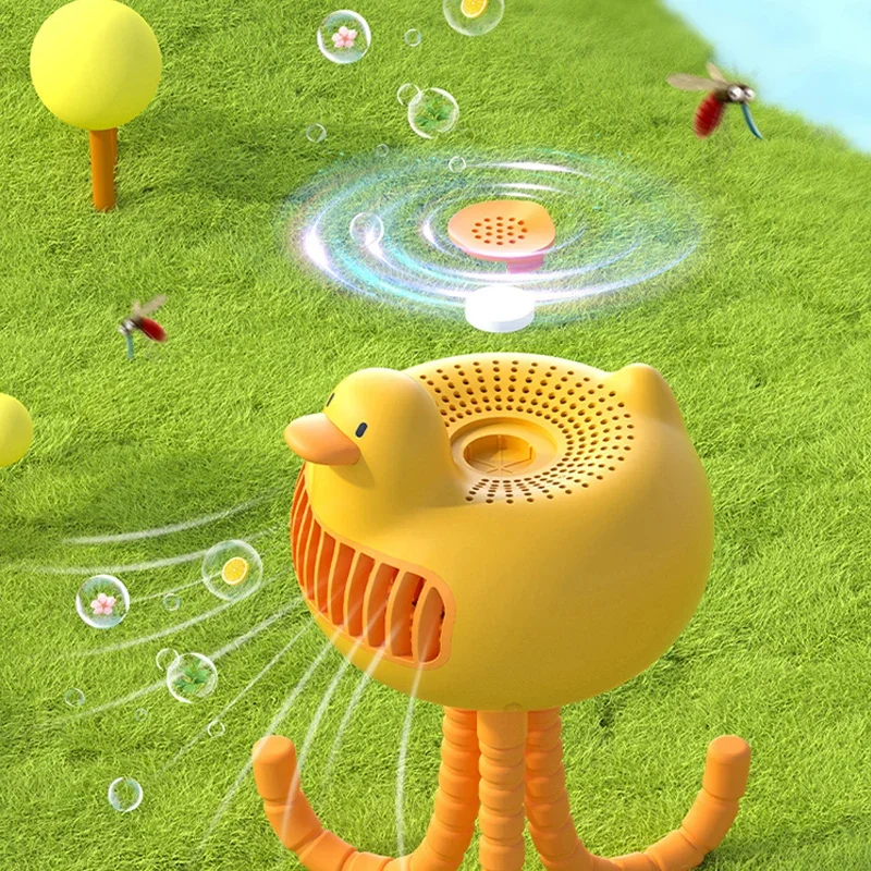 Ventilador portátil sin aspas para cochecito, aire acondicionado de mano recargable por USB para exteriores, silencioso, Enfriador de aire de escritorio plegable de 3 engranajes