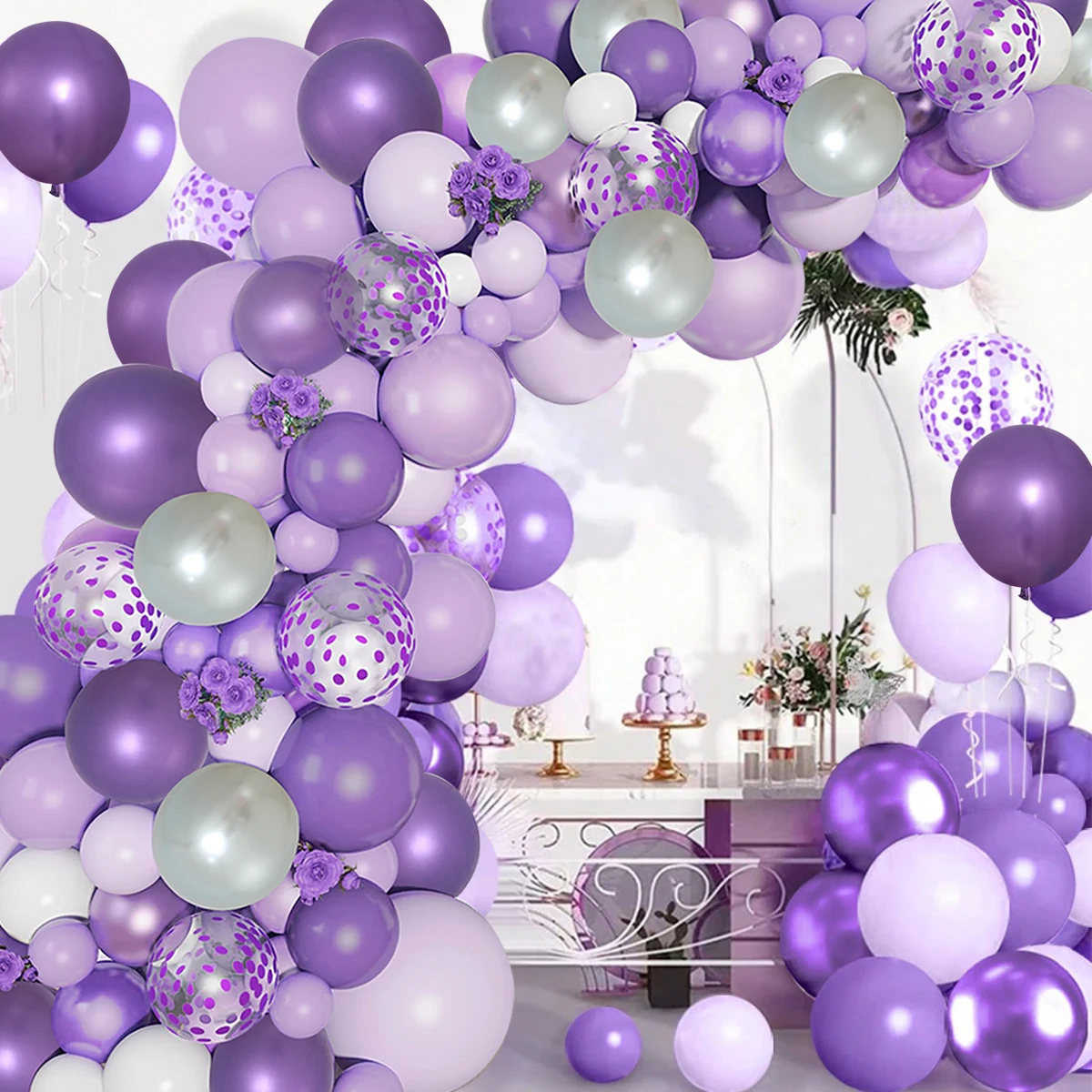 Purple Balloon Garland Arch Kit Birthday Wedding Party Decorations for Home Purple Balloon Kit Birthday Baby Shower Party Supply